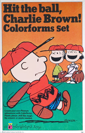 Hit The Ball Charlie Brown! Colorforms Set (Used/Missing Pieces/Box Indented) - snoopn4pnuts.com