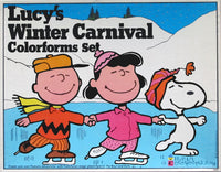Lucy's Winter Carnival Large Colorforms Set (Used/Missing 2 Pieces)