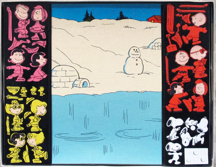Lucy's Winter Carnival Large Colorforms Set (Used/Missing 2 Pieces)
