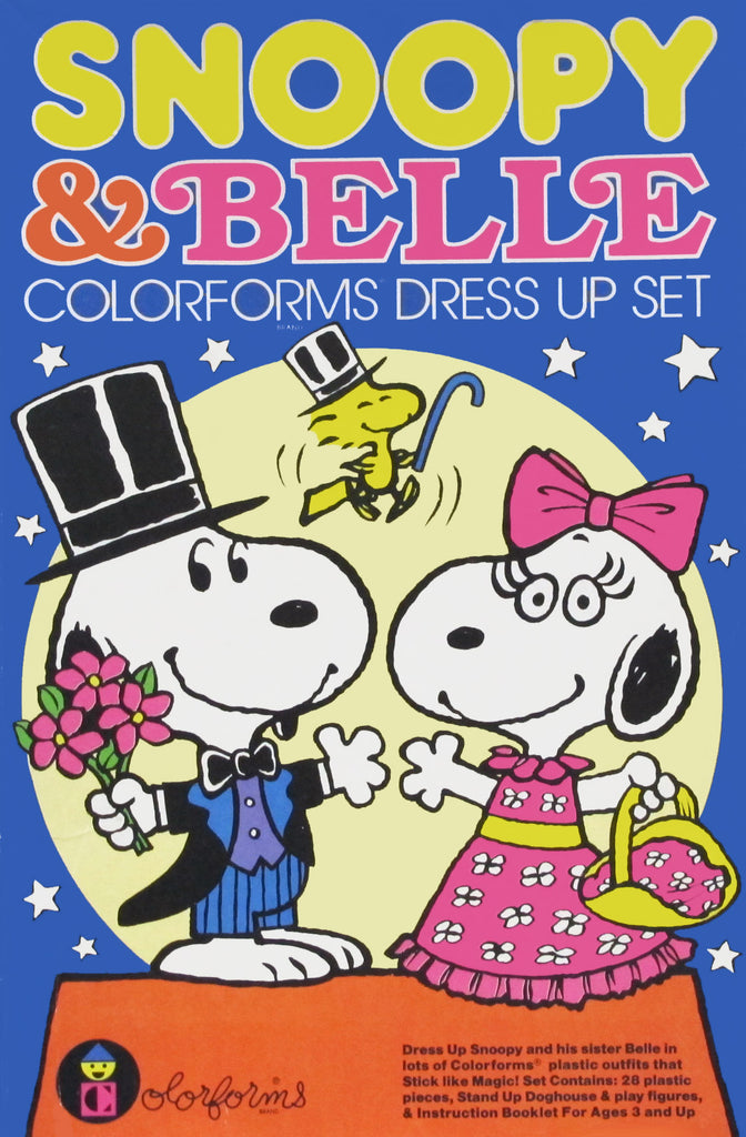 Snoopy and Belle Colorforms Set