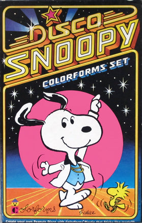 Disco Snoopy Colorforms Set (Used/Missing 1 Piece/Box Worn)
