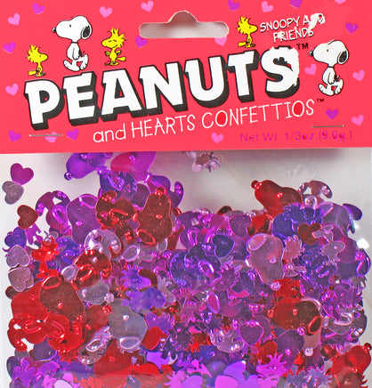 Metallic Confetti - Snoopy And Woodstock Valentine Hearts