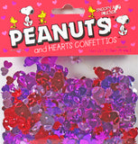 Metallic Confetti - Snoopy and Woodstock Valentine Hearts