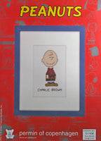 Peanuts Counted Cross Stitch Kit (Imported From Denmark) - Charlie Brown