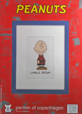 Peanuts Counted Cross Stitch Kit (Imported From Denmark) - Charlie Brown