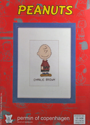 Peanuts Counted Cross Stitch Kit (Imported From Denmark) - Charlie Brown
