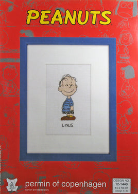 Peanuts Counted Cross Stitch Kit (Imported From Denmark) - Linus - snoopn4pnuts.com