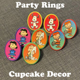 Peanuts Party Rings Set (Also Use As Cupcake Decor)