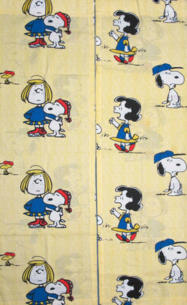 Peanuts Gang Vintage Rod - Style Curtain Set (Long Panels) - snoopn4pnuts.com