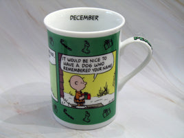 Danbury Mint Porcelain Calendar Mug - December: Charlie Brown's Christmas - snoopn4pnuts.com