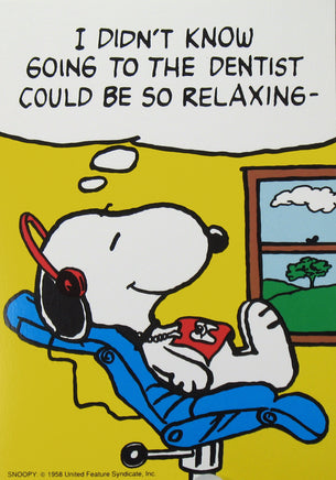 Peanuts Dental Appointment / Post - Visit Post Card - Snoopy - snoopn4pnuts.com