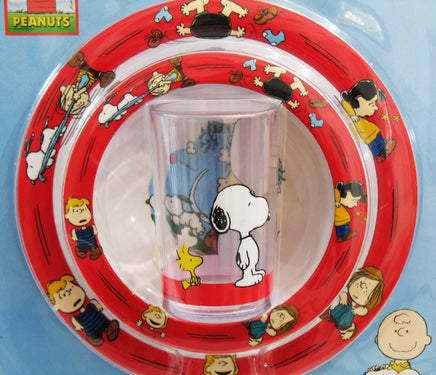 Peanuts 3 - Piece Melamine Dish Set - snoopn4pnuts.com
