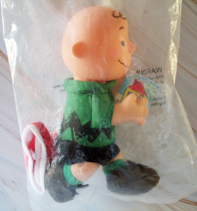 Mcdonald's Promotional Charlie Brown Doll With Knit Santa Hat