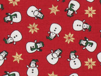 Snoopy Snowman Holiday Fabric - RARE Japanese Sample! - snoopn4pnuts.com