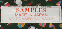 Snoopy Santa Fabric - RARE Japanese Sample! - snoopn4pnuts.com