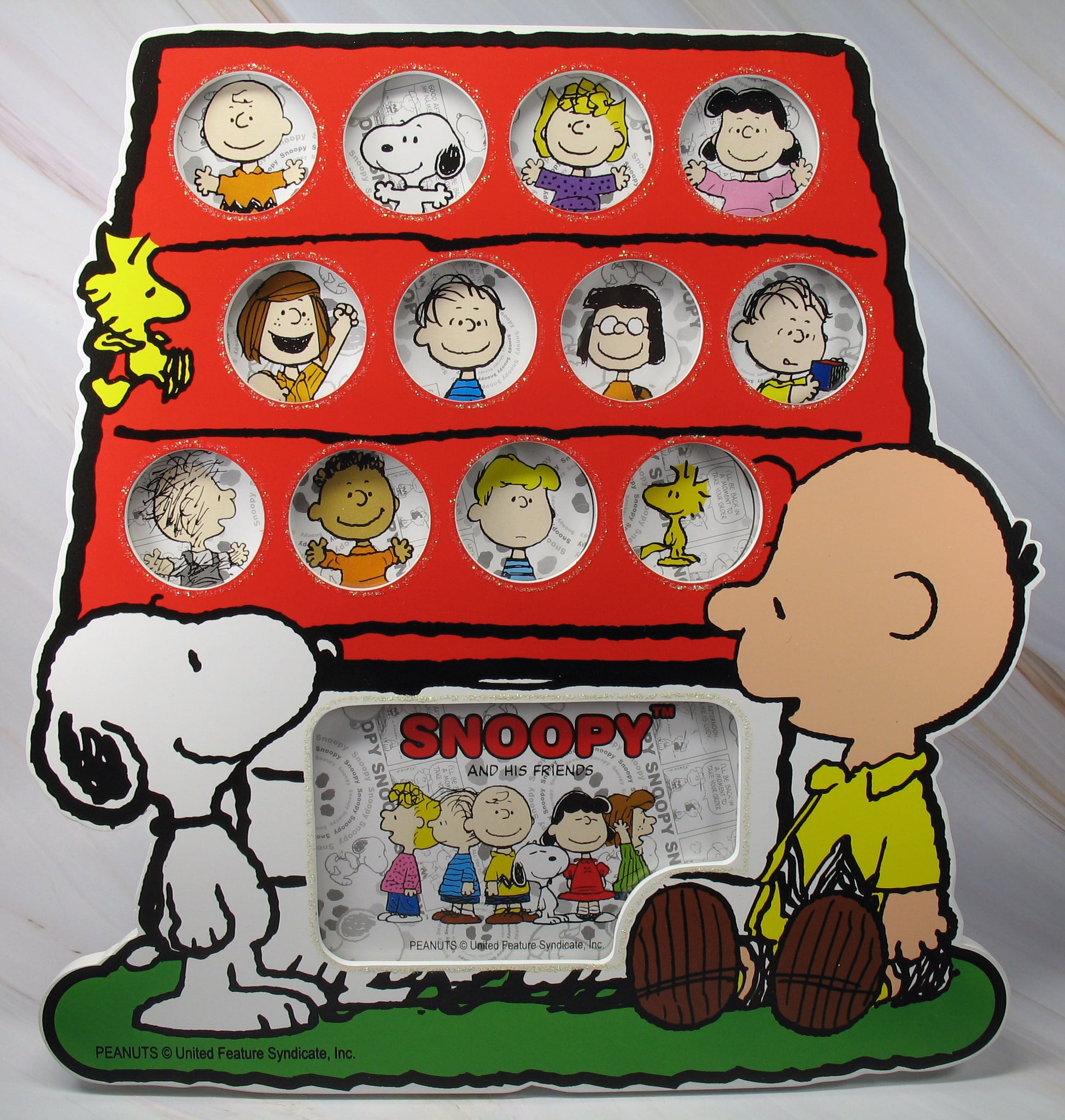 Peanuts Multi-Photo Wooden Picture Frame (Holds 13 Photos