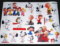 Peanuts Giant PVC/Vinyl Sticker Sheet (Includes The Little Red Haired Girl!) - snoopn4pnuts.com