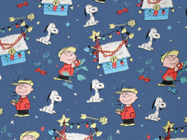 Peanuts Gang Christmas Holiday Gift Wrap Roll - snoopn4pnuts.com