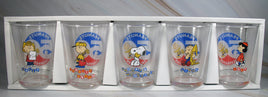 Peanuts 50th Anniversary 5 - Piece Drinking Glass Set - snoopn4pnuts.com