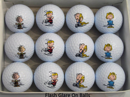 Peanuts Golf Ball Set - 4 Different Characters - snoopn4pnuts.com