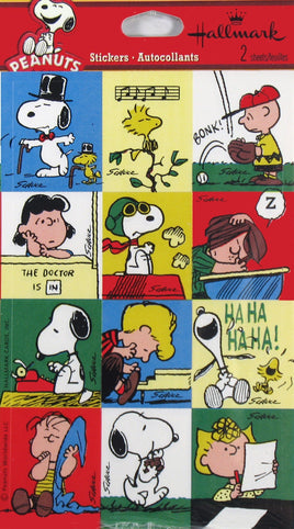 Peanuts Gang Mini Block Stickers - snoopn4pnuts.com