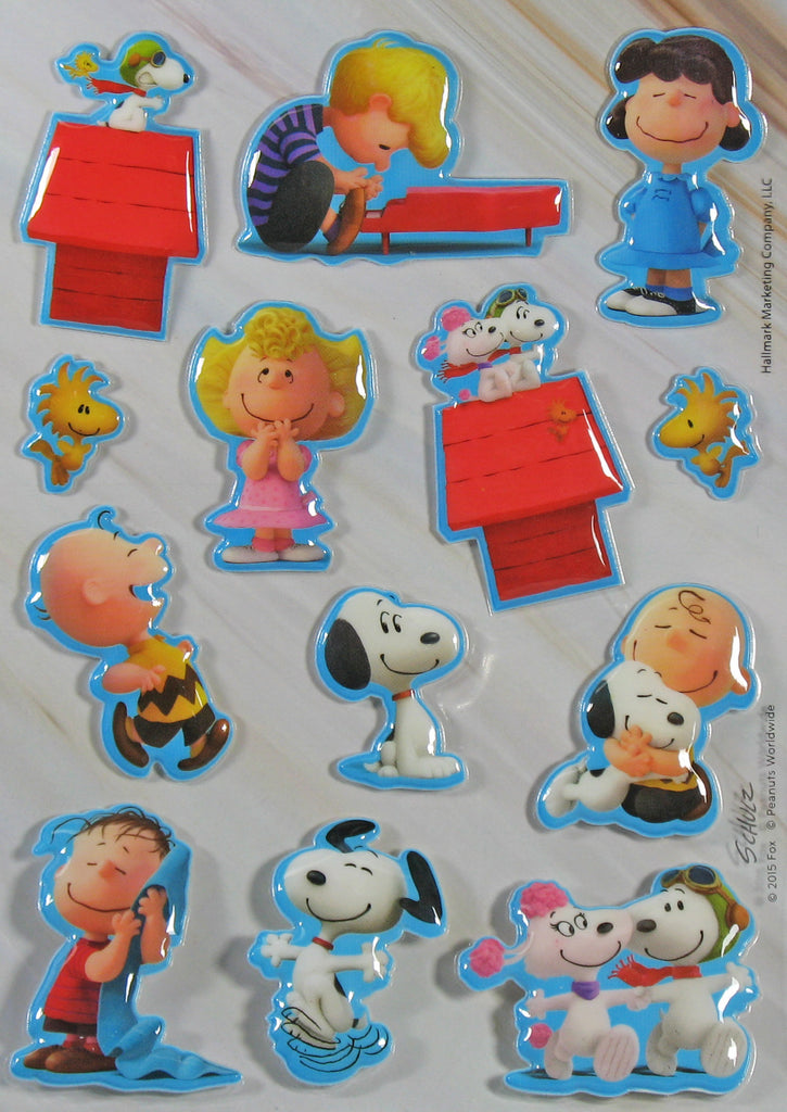 Peanuts Movie Puffy Stickers - Great For Scrapbooking!