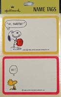 Snoopy Name Tag Stickers