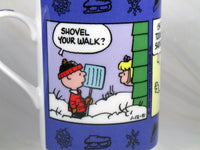 Danbury Mint Porcelain Calendar Mug - January: Winter Helper - snoopn4pnuts.com