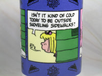 Danbury Mint Porcelain Calendar Mug - January: Winter Helper - snoopn4pnuts.com