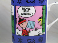 Danbury Mint Porcelain Calendar Mug - January: Winter Helper - snoopn4pnuts.com