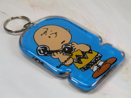 Peanuts Large Acrylic Key Chain - Charlie Brown - snoopn4pnuts.com
