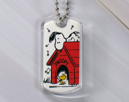 Peanuts Happiness Acrylic Key Chain - Happiness Is Having A Friend Who Likes The Same Music - snoopn4pnuts.com