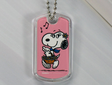 Peanuts Happiness Acrylic Key Chain - Happiness Is Getting Dressed Up - snoopn4pnuts.com