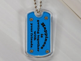 Peanuts Happiness Acrylic Key Chain - Getting Together With Friends - snoopn4pnuts.com
