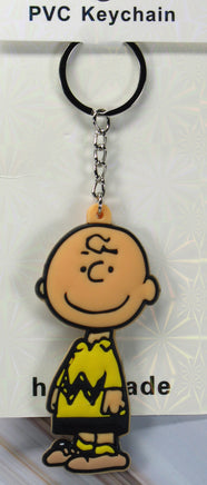 Peanuts Thick PVC Key Chain - Charlie Brown - snoopn4pnuts.com