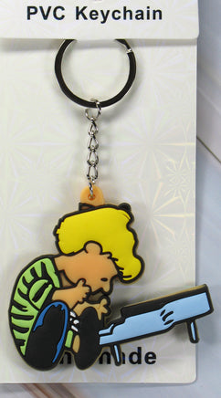 Peanuts Thick PVC Key Chain - Schroeder - snoopn4pnuts.com