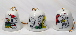 Peanuts Mini Porcelain Christmas Bell Ornament - snoopn4pnuts.com