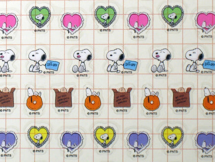 Snoopy Mini Clear - Backed Stickers (Over 90 Stickers!) - snoopn4pnuts.com