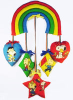 Peanuts Gang Rainbow Crib Mobile (Hand Sewn and Constructed)
