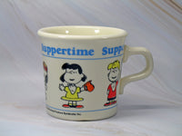 Peanuts Suppertime Vintage Mug (New But Flawed) - snoopn4pnuts.com