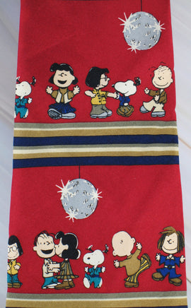 PEANUTS DISCO BALL Silk Neck Tie (FREE Gift Box!) - Near Mint - snoopn4pnuts.com