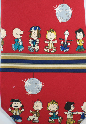 PEANUTS DISCO BALL Silk Neck Tie (FREE Gift Box!) - Near Mint - snoopn4pnuts.com