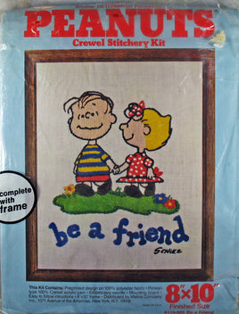 Peanuts Crewel Stitchery Kit - Linus and Sally - snoopn4pnuts.com