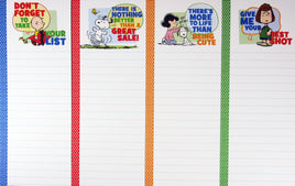 Peanuts Gang Philosophical Magnetic Note Pad - snoopn4pnuts.com