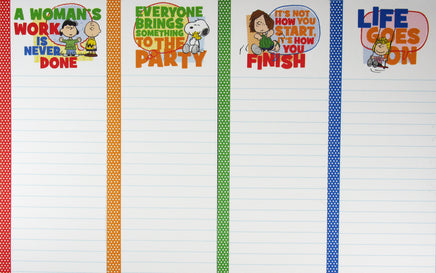 Peanuts Gang Philosophical Magnetic Note Pad - snoopn4pnuts.com