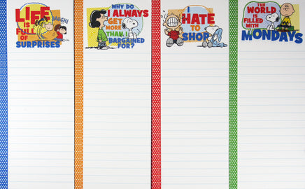 Peanuts Gang Philosophical Magnetic Note Pad - snoopn4pnuts.com