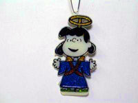 Lucy Angel Faux Stained Glass Ornament