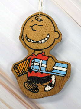 Wooden Ornament - Charlie Brown's Gifts - snoopn4pnuts.com