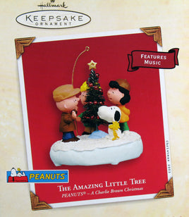 2003 Peanuts Musical Christmas Ornament - The Amazing Little Tree - snoopn4pnuts.com