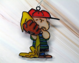 Linus Faux Stained Glass Ornament - snoopn4pnuts.com